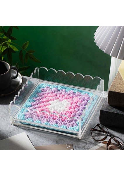 Akrilik Taraklı Tepsi 9x9 Inç Büyük Şeffaf Akrilik Tepsi Çekmeceli Fotoğraf, Sanat ve Kumaş Eklemek Için Taraklı Sepet (Yurt Dışından) indirimleri