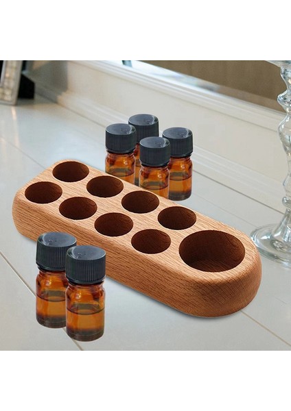 5 ml 10 ml Şişeler Için Ahşap Esansiyel Yağ Sergileme Standı 9 Delikli Kozmetik Düzenleyici Raf Dikdörtgen Düzenleyici (Yurt Dışından) fırsatları