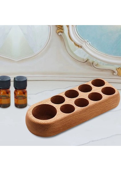 5 ml 10 ml Şişeler Için Ahşap Esansiyel Yağ Sergileme Standı 9 Delikli Kozmetik Düzenleyici Raf Dikdörtgen Düzenleyici (Yurt Dışından) indirimleri