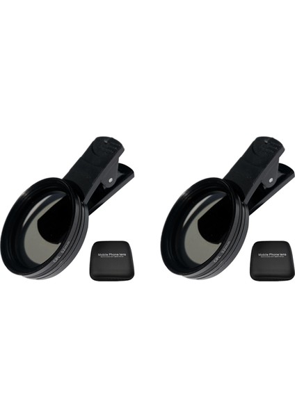 2 Set 52MM Evrensel Telefon Polarize Edici Cpl Telefon Kamera Lens Filtresi Kiti Android Akıllı Telefonlarla Uyumlu (Yurt Dışından)