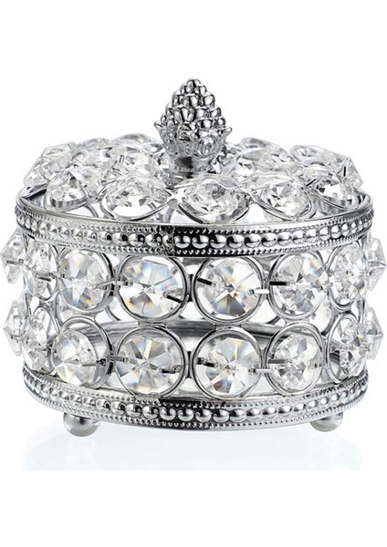 Kristal Aynalı Kutu Mücevher Biblo Düzenleyici Kutu Ev Dekorasyonu Yüzük Küpe Kolye Saklama Kutusu Hatıra Kutusu (Gümüş) (Yurt Dışından) fırsatları