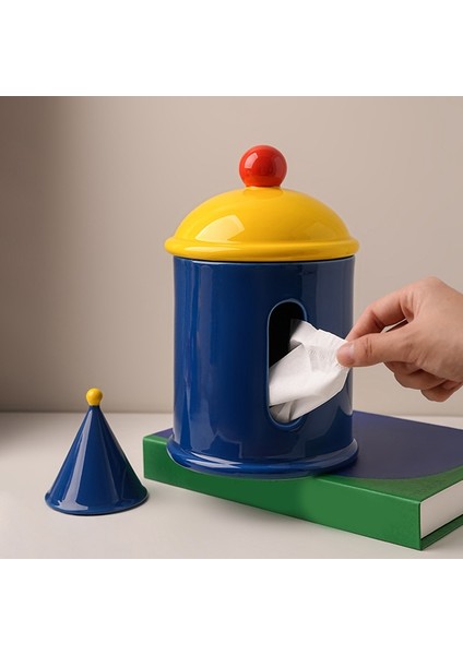 Dopamin Renkli Mendil Kutusu Tutucu Kılıfı, Iskandinav Mendil Kapağı Peçetelik Düzenleyici Kutusu Oturma Odası Dekoru-B (Yurt Dışından) indirimleri