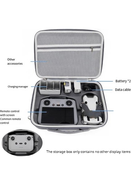 Mini 4 Pro Drone Gövde Uzaktan Kumandası Için Taşıma Çantası Koruyucu Saklama Çantası El Çantası Kutusu Taşınabilir Seyahat Çantası (Yurt Dışından) fırsatları