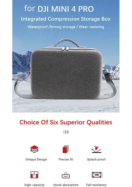Mini 4 Pro Drone Gövde Uzaktan Kumandası Için Taşıma Çantası Koruyucu Saklama Çantası El Çantası Kutusu Taşınabilir Seyahat Çantası (Yurt Dışından) indirimleri