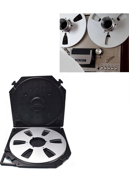 10 Inç Boş Sarma Makaraları Saklama Kutusu, 6 Delikli Boş Sarma Makarası Taşınabilir Koruma Kılıfı, 10 Inç Ses Bantları Için B (Yurt Dışından) indirimleri