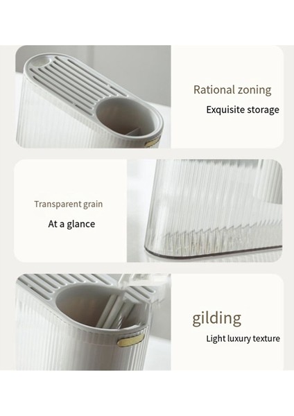 Bıçak Tutucu Saklama Rafı Tezgah Üstü Çok Amaçlı Çubuk Kafesi Bıçak Tutucu Entegre Saklama Kutusu, A (Yurt Dışından) indirimleri