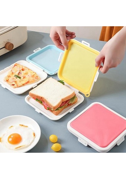 Öğle Yemeği Için Silikon Saklama Kutusu Sandviç Salata Saklama Kutusu Yeniden Kullanılabilir Gıda Saklama Kabı Mikrodalga Bento Öğle Yemeği Kutusu (Yurt Dışından) fırsatları
