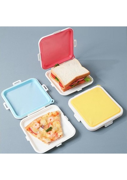 Öğle Yemeği Için Silikon Saklama Kutusu Sandviç Salata Saklama Kutusu Yeniden Kullanılabilir Gıda Saklama Kabı Mikrodalga Bento Öğle Yemeği Kutusu (Yurt Dışından) indirimleri