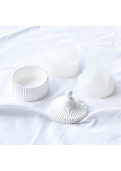 Alçı Mumluk Silikon Kalıp Kendin Yap Çimento Beton Vazo Kalıbı El Yapımı Epoksi Reçine Saklama Kutusu Süsleri Ev Dekorasyonu (Yurt Dışından) modelleri