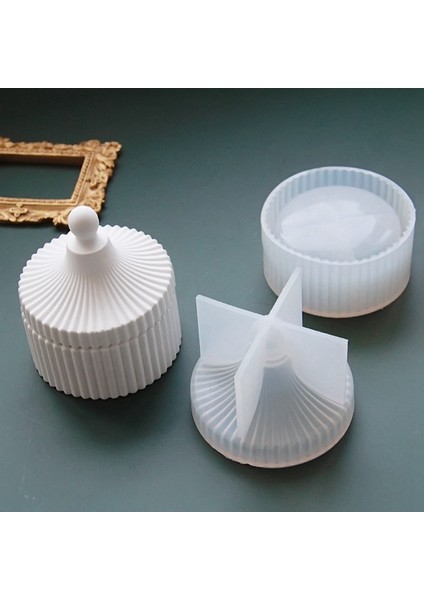 Alçı Mumluk Silikon Kalıp Kendin Yap Çimento Beton Vazo Kalıbı El Yapımı Epoksi Reçine Saklama Kutusu Süsleri Ev Dekorasyonu (Yurt Dışından) fırsatları