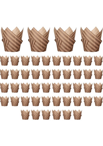 Düğün Partisi Için 50 Adet Gazete Tarzı Kek Kalıbı Pişirme Kabı Lale Muffin Kek Kağıt Bardak Yağa Dayanıklı Kek G (Yurt Dışından) modelleri