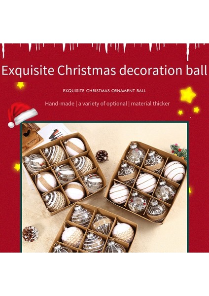 El Yapımı Dantel Noel Topu Tatil Doğum Günü Mekan Düzeni Hediye Topu Tasarımı Zarif Noel Topu, 2 (Yurt Dışından) fırsatları