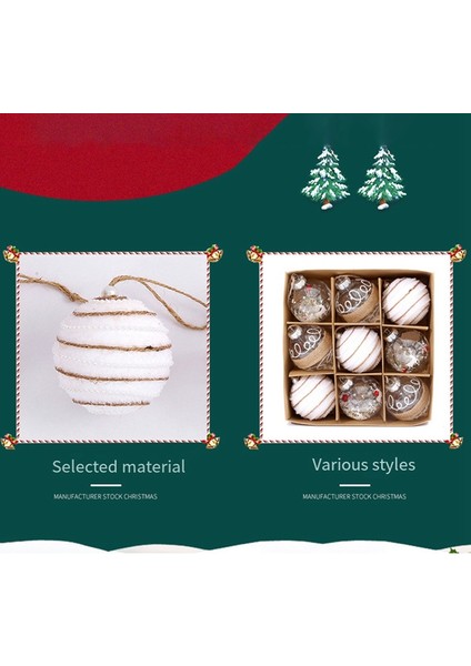 El Yapımı Dantel Noel Topu Tatil Doğum Günü Mekan Düzeni Hediye Topu Tasarımı Zarif Noel Topu, 2 (Yurt Dışından) indirimleri