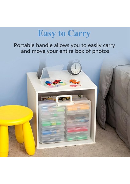 Taşınabilir Fotoğraf Saklama Kutuları, 16 Iç Bölmeli, 1600'E Kadar Kapasiteli 4x6 Inç Fotoğraf, Tohumlar ve Ofis Malzemeleri Için (Yurt Dışından) modelleri