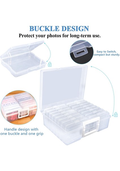 Taşınabilir Fotoğraf Saklama Kutuları, 16 Iç Bölmeli, 1600'E Kadar Kapasiteli 4x6 Inç Fotoğraf, Tohumlar ve Ofis Malzemeleri Için (Yurt Dışından) fırsatları