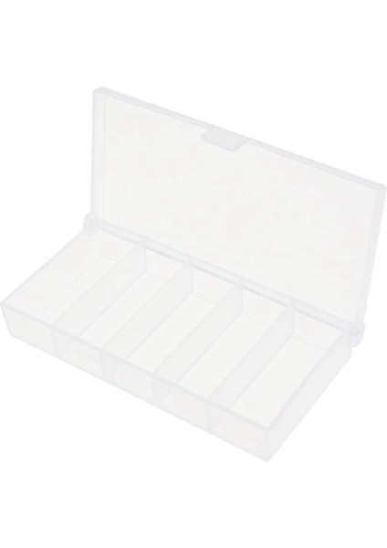 5 Izgaralı Plastik Düzenleyici Kutu Şeffaf Balıkçılık Malzemeleri Saklama Kutusu Mücevher Bölücüler Konteyner Kutusu (Yurt Dışından)