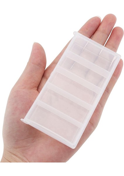 5 Izgaralı Plastik Düzenleyici Kutu Şeffaf Balıkçılık Malzemeleri Saklama Kutusu Mücevher Bölücüler Konteyner Kutusu (Yurt Dışından) fırsatları