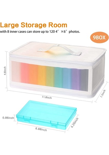 4x6 Inç Fotoğraf Saklama Kutuları Saplı Fotoğraf Kutusu, 10 Iç Plastik Fotoğraf Saklama Kabı, Karalama Defteri Düzenleyici Kap Kutusu (Yurt Dışından) indirimleri