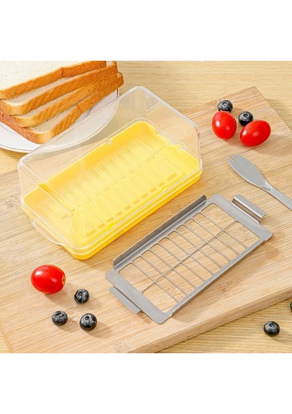 Tereyağı Kesme Saklama Kutusu Zaman Kazandıran Tereyağı Dilimleyici Paslanmaz Çelik Kesicili Soğutmalı Tereyağı Kabı Küçük (Yurt Dışından) indirimleri