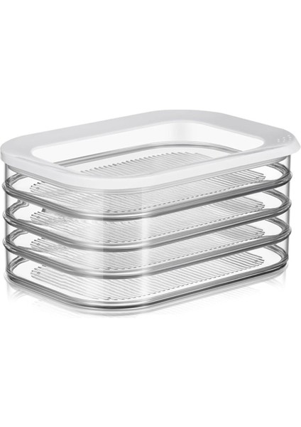 Buzdolabı Için Pastırma Saklama Kabı, Istiflenebilir Öğle Yemeği Eti Saklama Kabı, Buzdolabı Için Jambon ve Peynir Saklama Kabı - Soğuk Saklama (Yurt Dışından)