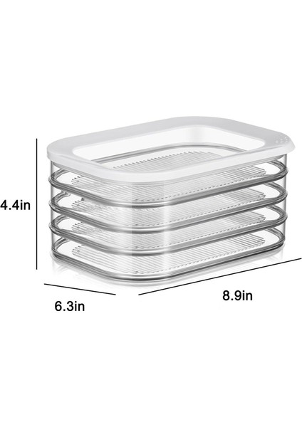 Buzdolabı Için Pastırma Saklama Kabı, Istiflenebilir Öğle Yemeği Eti Saklama Kabı, Buzdolabı Için Jambon ve Peynir Saklama Kabı - Soğuk Saklama (Yurt Dışından) modelleri