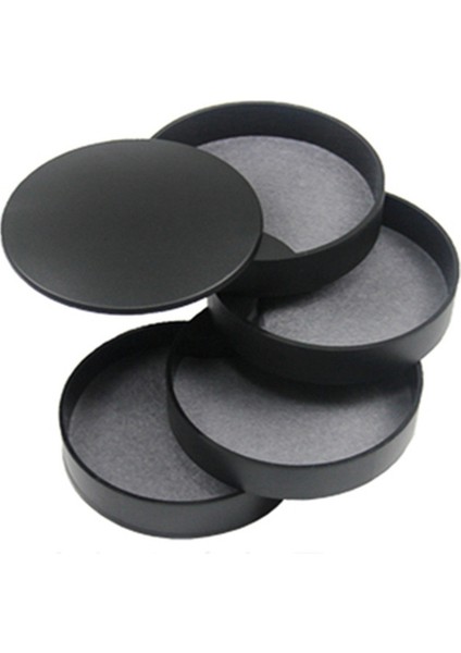 Mücevher Saklama Kutusu Döndürülebilir Mücevher Aksesuarları Saklama Tepsisi Kapaklı Kutu Küpe Mücevher Saklama Kutusu Siyah (Yurt Dışından)