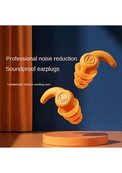 3 Çift Silikon Kulak Tıkacı, Yetişkinler Için Su Geçirmez Yüzme Kulak Tıkacı, Yeniden Kullanılabilir Silikon Yüzücü Kulak Tıkacı, Siyah+Turuncu+Mavi (Yurt Dışından) indirimleri