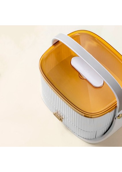 Taşınabilir Kit Konteyner Kutusu Maske Saklama Aile Evi Acil Durum Çantası Hap Kitleri, Beyaz Sarı (Yurt Dışından) fiyatları