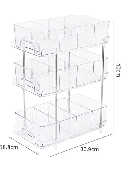 3 Katlı Banyo Lavabo Altı Düzenleyicileri ve Depolama, Bölücülü Çekmeceli Mutfak Düzenleme Dolabı Düzenleyicisi (Yurt Dışından) modelleri