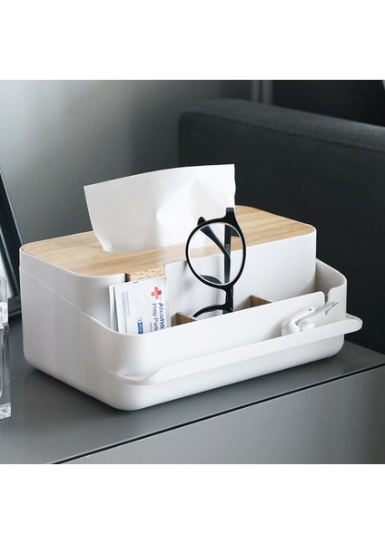 Çok Amaçlı Mendil Kutusu Mendil Braketi Dağıtıcısı Ahşap Düzenleyici Mutfak Yatak Odası Dekorasyonu (Yurt Dışından) fiyatları