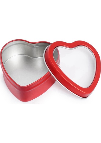 Kapaklı 12'li Paket Kalp Şeklinde Metal Kutular, Mum Yapımı Için Sevgililer Günü Mum Kutuları, Kapaklı 2 Oz Mum Kutuları (Yurt Dışından) fırsatları