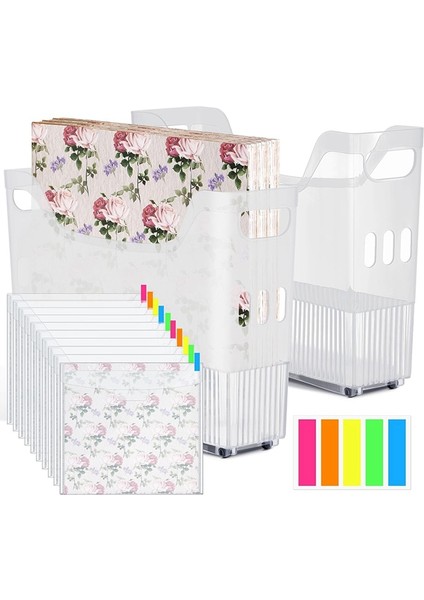 30,48X30,48 cm Tekerlekli Plastik Saklama Kutuları ve Etiketli 2 Scrapbook Kağıdı Saklama El Işi Kağıdı Düzenleyici Saklama Kutusu (Yurt Dışından) fiyatları