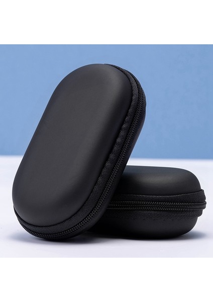 Kulaklık Çantası Oval Kulaklık Saklama Kutusu Veri Kablosu Paketleme Kutusu Bluetooth Kulaklık Saklama Çantası Düz (Yurt Dışından) modelleri