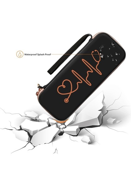 Stetoskop Saklama Kutusu Eva Taşınabilir Seyahat Taşıma Çantası, File Çanta, Sabit Disk, Kalem, Tıbbi Düzenleyici Siyah (Yurt Dışından) modelleri