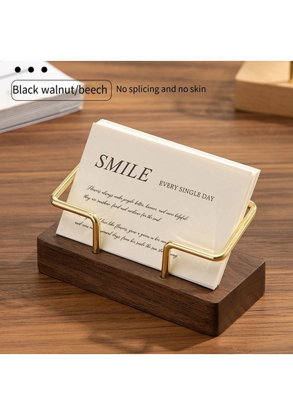 Kartvizitlik Düzenleyici Ofis Masası Sergileme Standı Not Tezgahı Aksesuarları Masaüstü Raf Ev, Siyah Ceviz Rengi (Yurt Dışından) modelleri