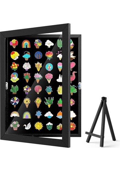 Emaye Pin Sergileme Kutusu, 12,91 x 9,45 Inç Pin Koleksiyonu Sergileme Duvar ve Masaüstü Sergileme, Siyah Pin Sergileme Panosu (Yurt Dışından) fiyatları