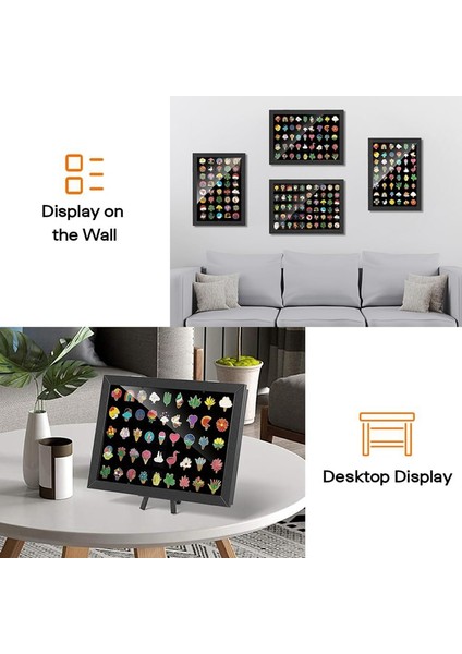 Emaye Pin Sergileme Kutusu, 12,91 x 9,45 Inç Pin Koleksiyonu Sergileme Duvar ve Masaüstü Sergileme, Siyah Pin Sergileme Panosu (Yurt Dışından) fırsatları