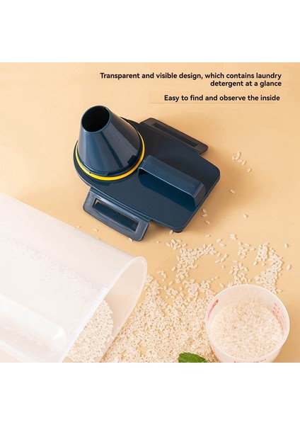 Pirinç Hava Geçirmez Saklama Kabı, Tahıl Kuru Gıda Tozu Saklama Kutusu Şeffaf (Yurt Dışından) fırsatları