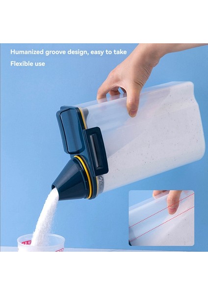 Pirinç Hava Geçirmez Saklama Kabı, Tahıl Kuru Gıda Tozu Saklama Kutusu Şeffaf (Yurt Dışından) indirimleri