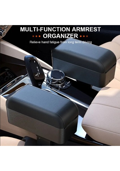 Araba Kol Dayama Kutusu Düzenleyici Ayarlanabilir Yükseklik Dirsek Dayama Pedi Saklama Kutusu Evrensel Iç Kol Dayama Koltuk Düzenleyici (Yurt Dışından) indirimleri