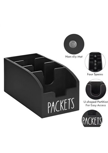 Paket Düzenleyici Kiler - Mutfak Depolama Paket Tutucu, Atıştırmalık Saklama Kutusu Tezgah Üstü Fast Food Paket Düzenleyici (Yurt Dışından) fırsatları