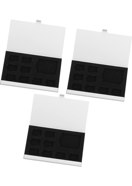 3 Adet 9 Yuvalı Hafıza Kartı Saklama Kutusu Mini Hafıza Kartı Tutucu Kılıfı Alüminyum Alaşımlı Kabuk 8 Tf Kart ve 1 Sd Kart Için (Yurt Dışından) fiyatları