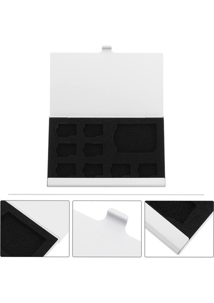 3 Adet 9 Yuvalı Hafıza Kartı Saklama Kutusu Mini Hafıza Kartı Tutucu Kılıfı Alüminyum Alaşımlı Kabuk 8 Tf Kart ve 1 Sd Kart Için (Yurt Dışından) indirimleri