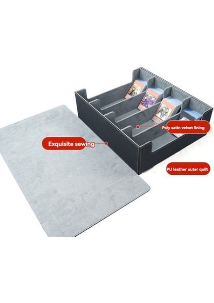 Sihirli Oyun Kartları Için Görüntüleme Pencereli Ticaret Kartları Için Kart Saklama Kutusu, Kart Destesi Kutusu, Kart Tutucu Mavi (Yurt Dışından) modelleri