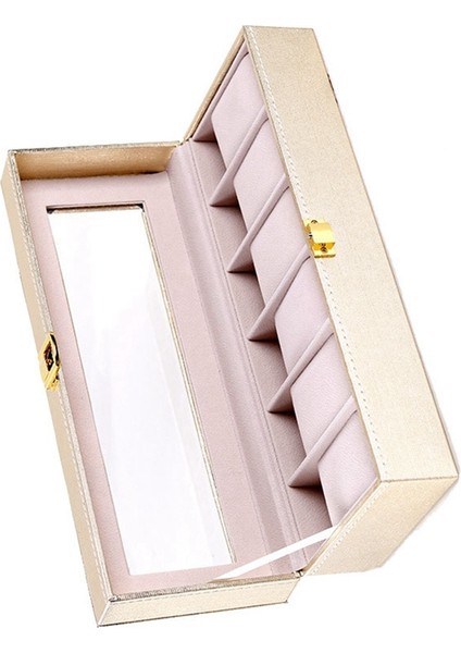 6 Izgaralı Saat Saklama Kutusu Kadınlar, Kızlar, Saatler, Dekoratif Düzenleyici, Moda Hediyesi, 6 Yuvalı Altın (Yurt Dışından) modelleri