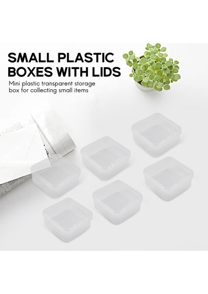 Küçük Eşyalar, Boncuklar, Mücevherler ve Kartvizitler Için 6 Parçalı Mini Plastik Şeffaf Saklama Kutusu (Yurt Dışından) indirimleri