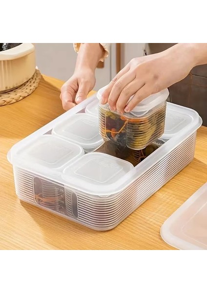 Kapaklı Gıda Saklama Kabı - Meyve, Sebze, Baharat, Buzdolabı ve Mutfak Düzenleyici Için Taze Saklama Kutusu (Yurt Dışından) fırsatları