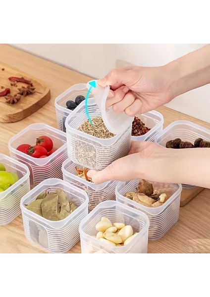 Kapaklı Gıda Saklama Kabı - Meyve, Sebze, Baharat, Buzdolabı ve Mutfak Düzenleyici Için Taze Saklama Kutusu (Yurt Dışından) indirimleri