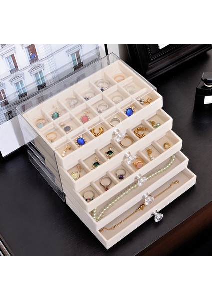 3 Çekmeceli Akrilik Mücevher Düzenleyici, Istiflenebilir Sergileme Depolama, Küpe, Kolye, Bilezik, Kutu Tutucu (Yurt Dışından) indirimleri
