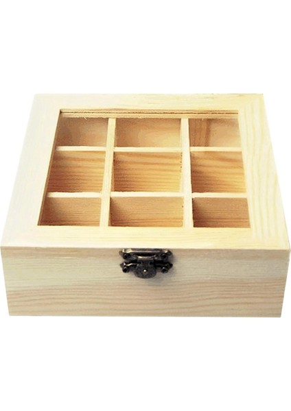 Bölmeli, Şeffaf Cam Üstlü, Çeşitli Çay Poşetlerini Saklayabilen Çok Amaçlı Saklama Kutusu (Yurt Dışından) fiyatları